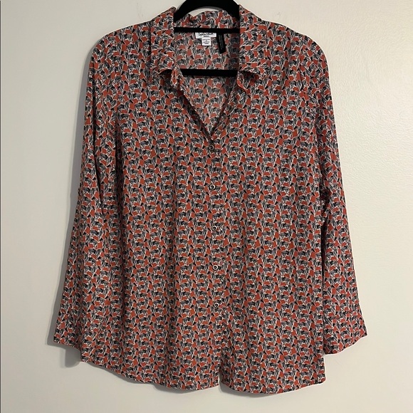 Splendid Maternity for A Pea in the Pod Button Down Shirt with‎ Zebra Print - Picture 1 of 7